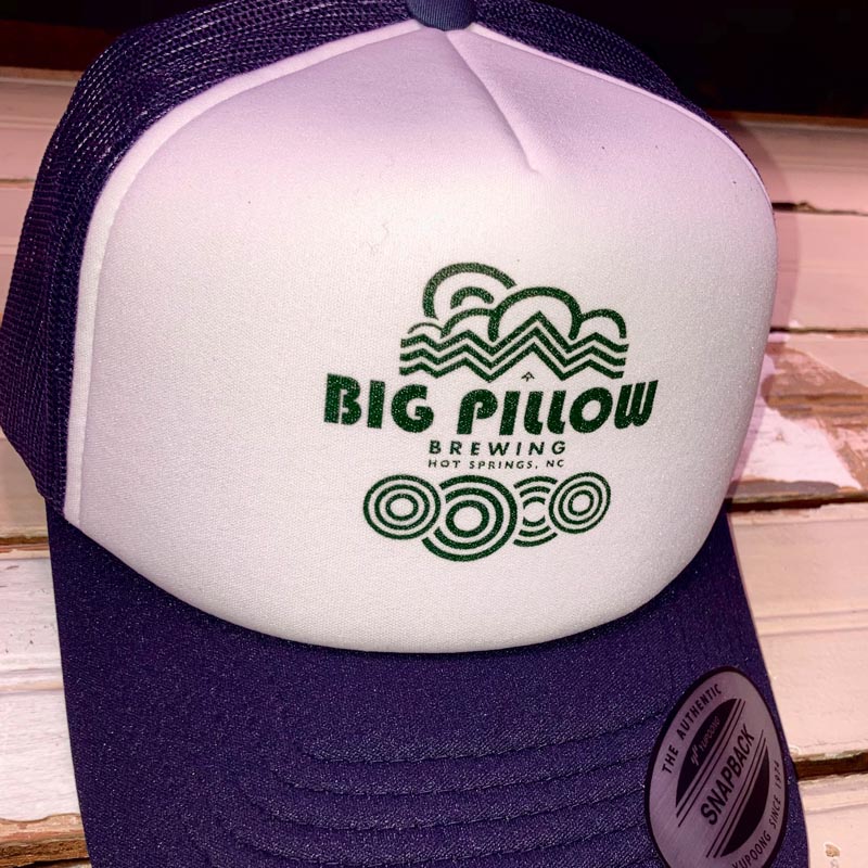 Big Pillow Foam trucker Hat One color print - Big Pillow Brewing
